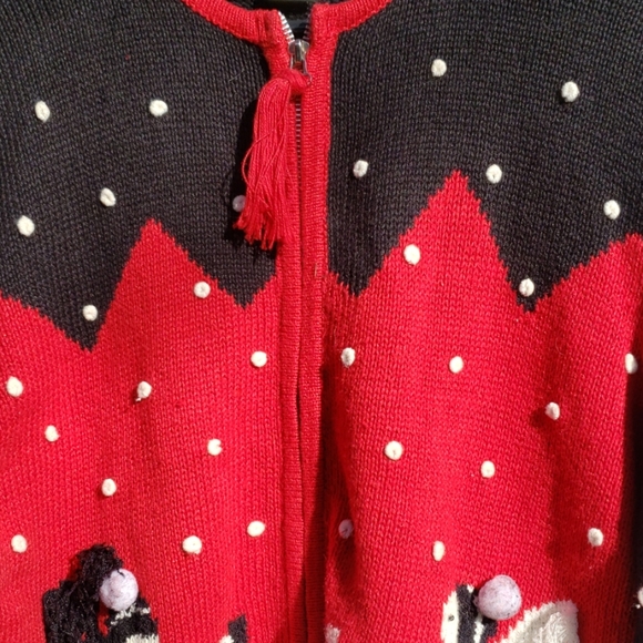 Vintage Gallagher Christmas Fun Sweater Medium - Picture 4 of 8